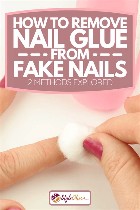 how to take off fake nails that are glued on
